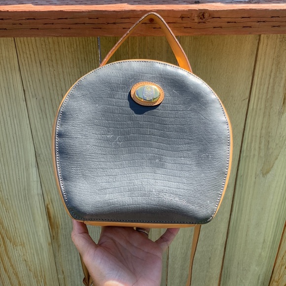 Mark Cross crossbody vintage tan gray - Picture 5 of 16